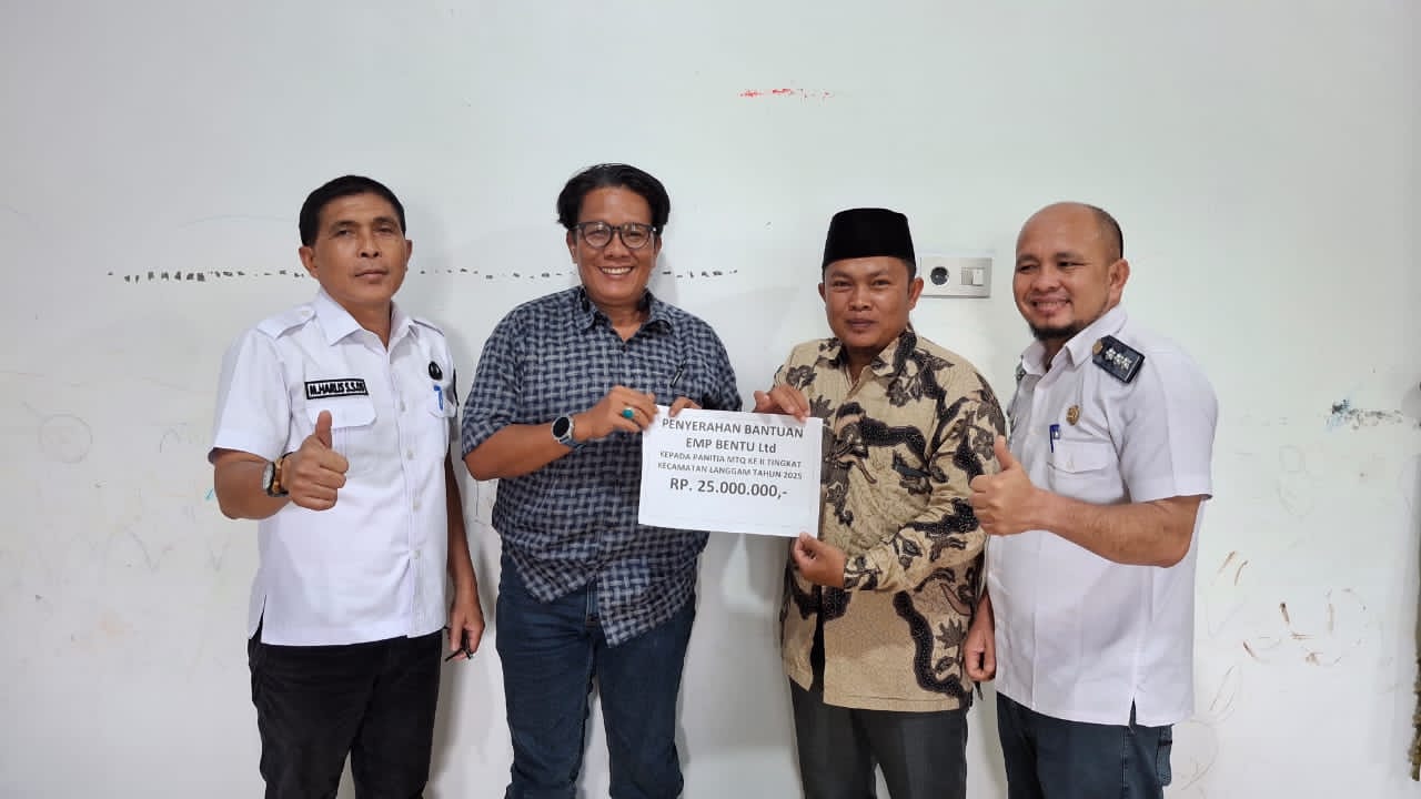 MTQ Tingkat Kecamatan Langgam Dapat Dukungan Rp25 Juta dari EMP Bentu