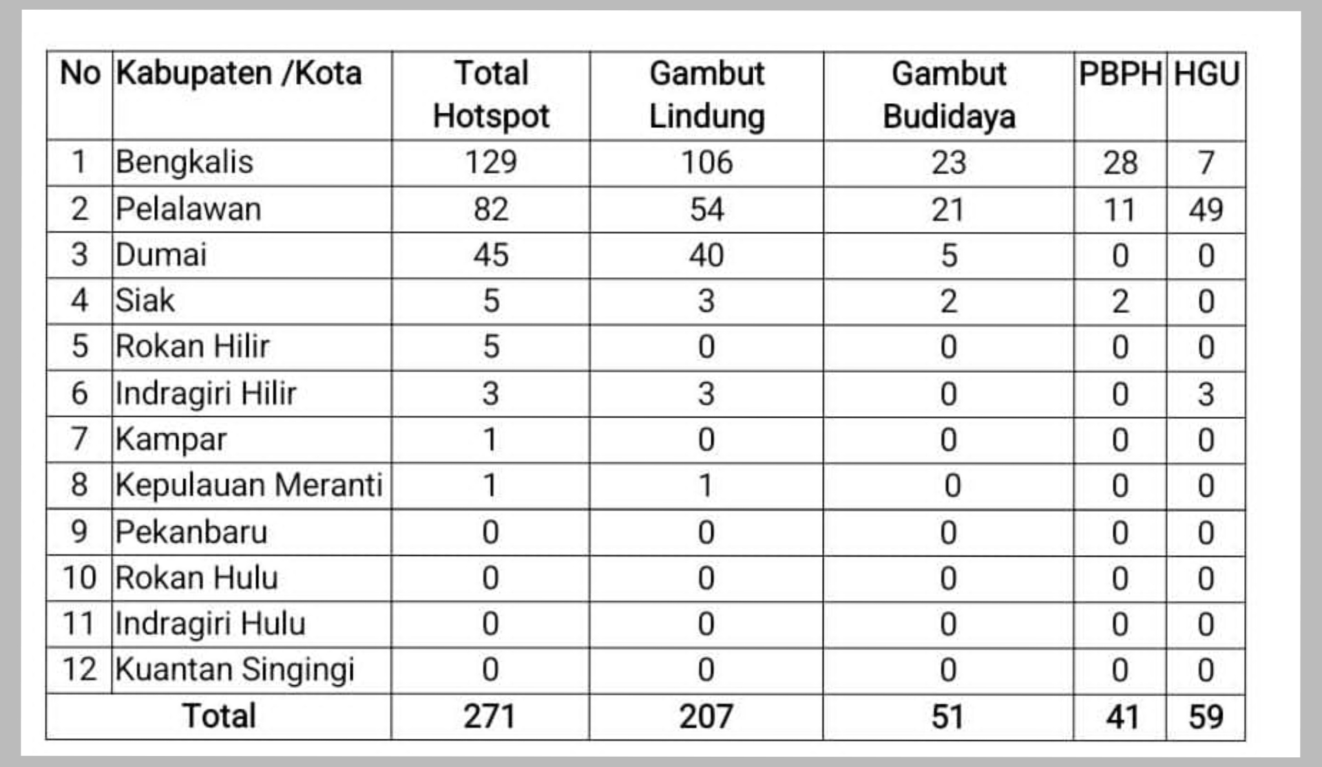 Karhutla di Riau Lahap Areal Konsesi 6 Perusahaan