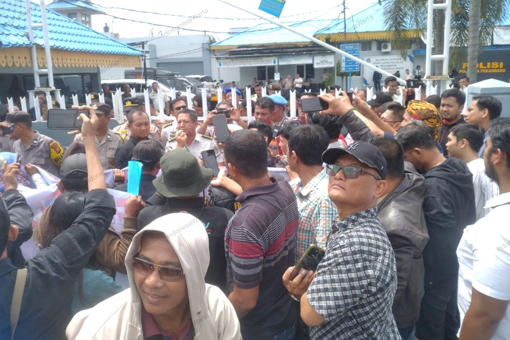 Oknum Pegawai Lapas Pekanbaru Berbohong Dihadapan Massa Unjuk Rasa