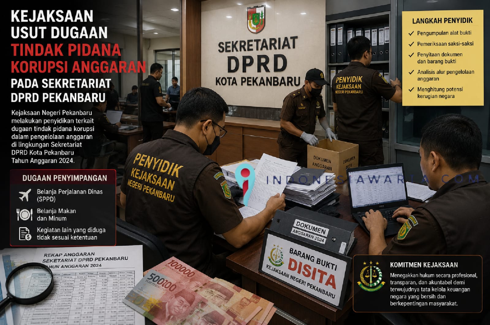 BPKP: Audit Dugaan Korupsi Setwan Pekanbaru Masih Berjalan
