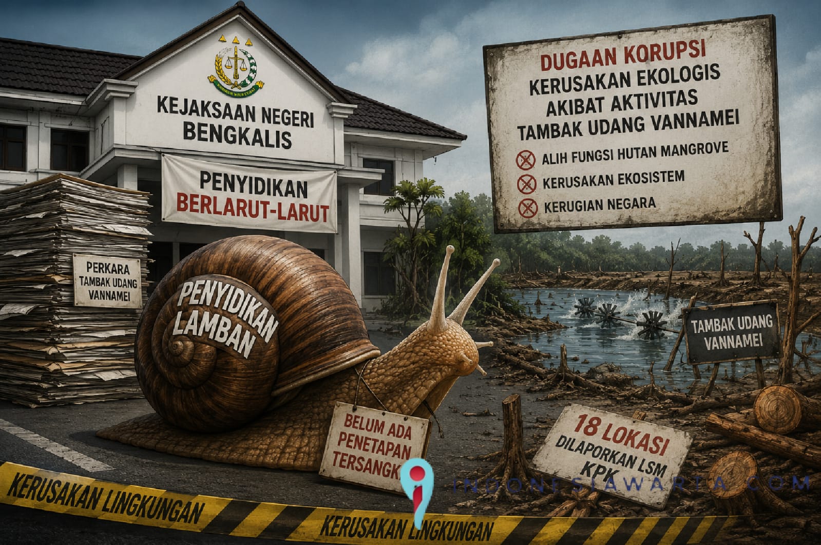 Perambah Diburu, Dalang Tambak Udang Didiamkan?