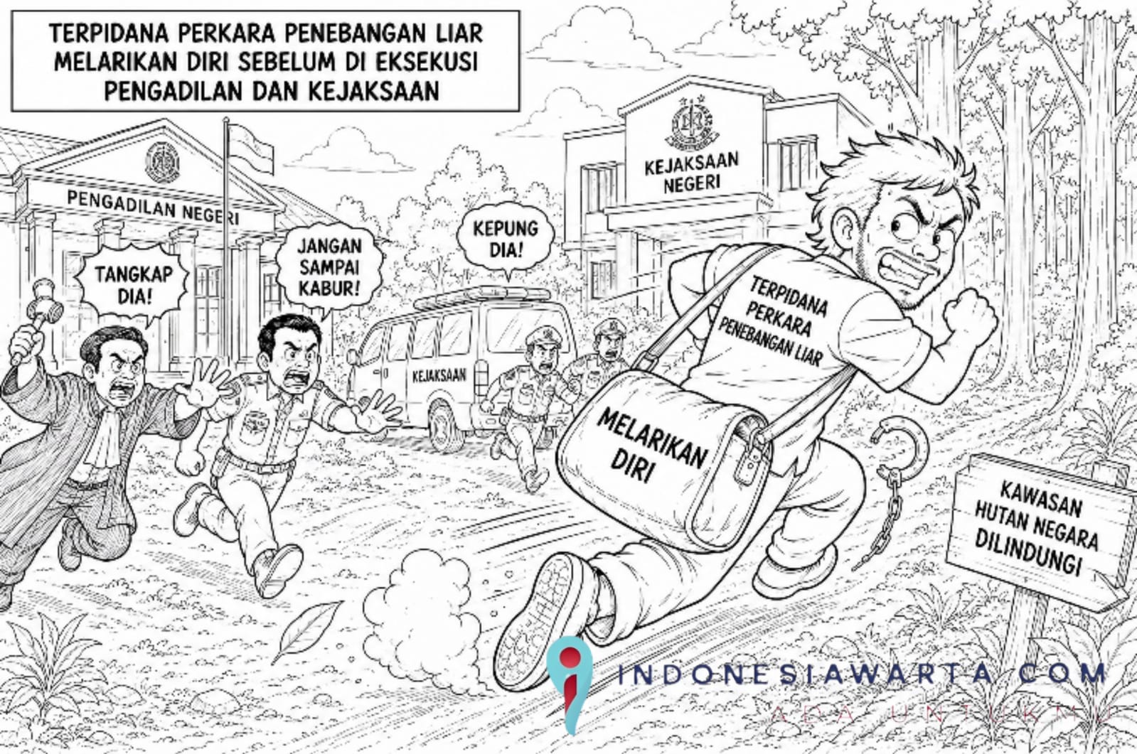 Pengadilan Alihkan Penahanan, Terpidana Kini Berstatus DPO