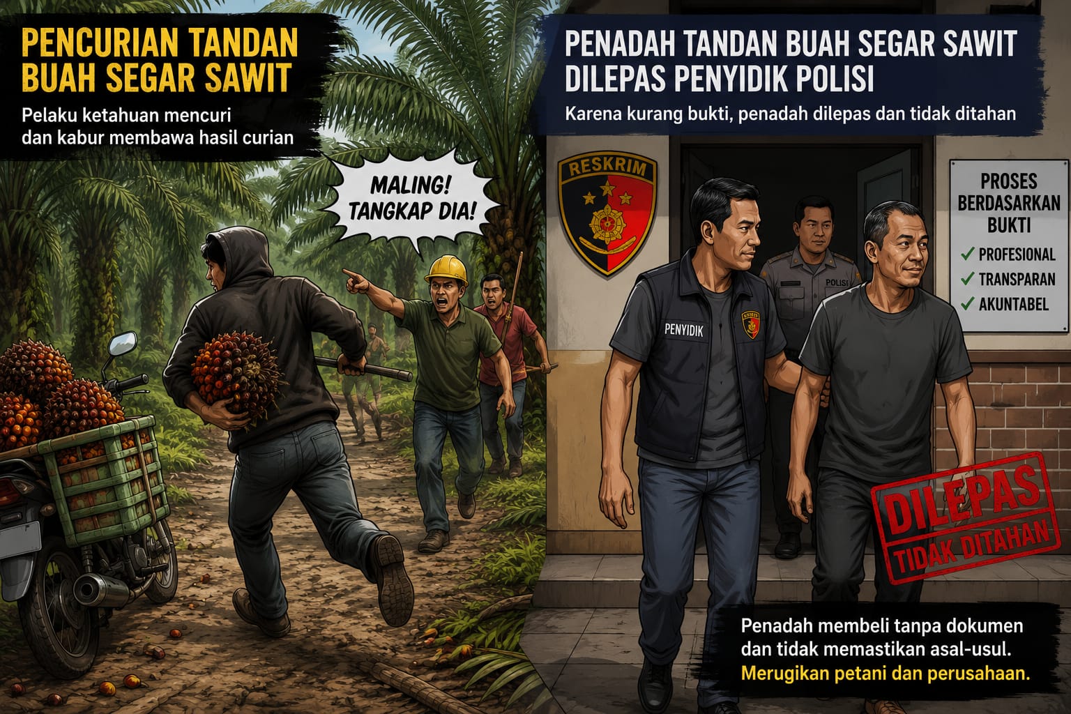 Sprindik dan SPDP Terbit, Mengapa Terduga Penadah Sawit Justru Dilepas?